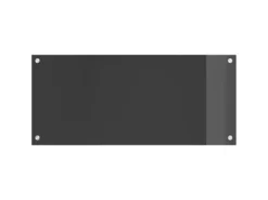 vidaXL Küchenrückwand Dunkelgrau 90 x 40 x 0,6 cm Gehärtetes Glas 42001244