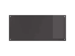 vidaXL Küchenrückwand Dunkelgrau 110 x 50 x 0,6 cm Gehärtetes Glas 42001311