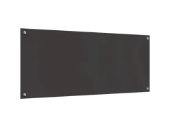 vidaXL Küchenrückwand Dunkelgrau 120 x 50 x 0,6 cm Gehärtetes Glas 42001314