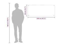 vidaXL Küchenrückwand Dunkelgrau 120 x 50 x 0,6 cm Gehärtetes Glas 42001314