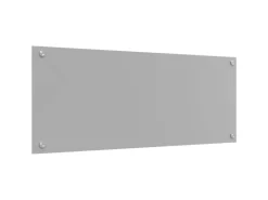 vidaXL Küchenrückwand Hellgrau 100 x 40 x 0,6 cm Gehärtetes Glas 42001235