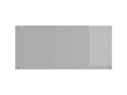 vidaXL Küchenrückwand Hellgrau 110 x 50 x 0,6 cm Gehärtetes Glas 42001305