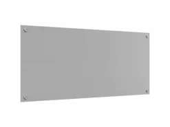 vidaXL Küchenrückwand Hellgrau 110 x 50 x 0,6 cm Gehärtetes Glas 42001305