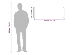 vidaXL Küchenrückwand Hellgrau 110 x 40 x 0,6 cm Gehärtetes Glas 42001304