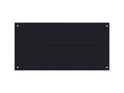 vidaXL Küchenrückwand Schwarz 100x50 cm Hartglas 249491