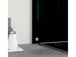 vidaXL Küchenrückwand Schwarz 100x50 cm Hartglas 249491