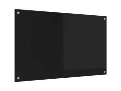 vidaXL Küchenrückwand Schwarz 100 x 60 cm Gehärtetes Glas 42018043