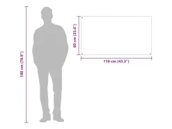 vidaXL Küchenrückwand Schwarz 110 x 60 x 0,6 cm Gehärtetes Glas 42001300