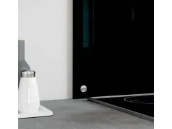 vidaXL Küchenrückwand Schwarz 100x40 cm Hartglas 249490