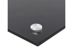 vidaXL Küchenrückwand Schwarz 100x40 cm Hartglas 249490