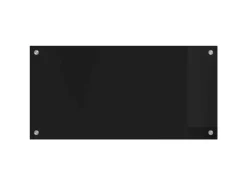 vidaXL Küchenrückwand Schwarz 80 x 40 cm Gehärtetes Glas 42018035