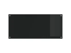 vidaXL Küchenrückwand Schwarz 110 x 50 x 0,6 cm Gehärtetes Glas 42001299