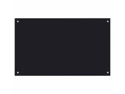vidaXL Küchenrückwand Schwarz 100x60 cm Hartglas 249492