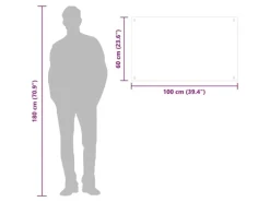 vidaXL Küchenrückwand Schwarz 100x60 cm Hartglas 249492