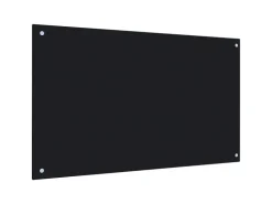 vidaXL Küchenrückwand Schwarz 100x60 cm Hartglas 249492