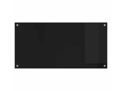 vidaXL Küchenrückwand Schwarz 100 x 50 cm Gehärtetes Glas 42018042