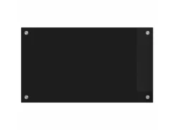 vidaXL Küchenrückwand Schwarz 70 x 40 cm Gehärtetes Glas 42018032