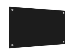 vidaXL Küchenrückwand Schwarz 70 x 40 cm Gehärtetes Glas 42018032