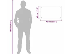 vidaXL Küchenrückwand Schwarz 70 x 40 cm Gehärtetes Glas 42018032