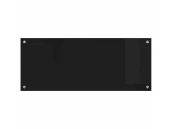 vidaXL Küchenrückwand Schwarz 100 x 40 cm Gehärtetes Glas 42018041