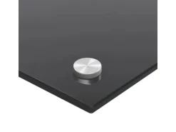 vidaXL Küchenrückwand Schwarz 70x60 cm Hartglas 249483