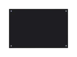 vidaXL Küchenrückwand Schwarz 90x60 cm Hartglas 249489