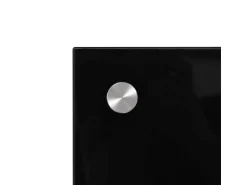 vidaXL Küchenrückwand Schwarz 90x60 cm Hartglas 249489