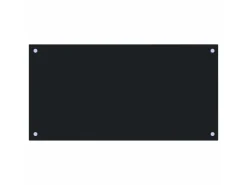 vidaXL Küchenrückwand Schwarz 80x40 cm Hartglas 249484