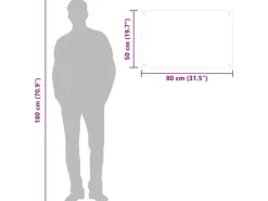 vidaXL Küchenrückwand Schwarz 80x50 cm Hartglas 249485