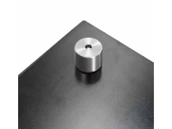 vidaXL Küchenrückwand Schwarz 80x50 cm Hartglas 249485