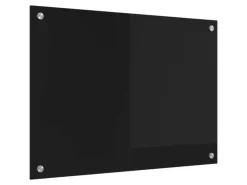 vidaXL Küchenrückwand Schwarz 70 x 50 cm Gehärtetes Glas 42018033