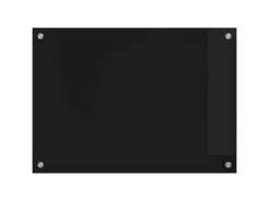 vidaXL Küchenrückwand Schwarz 70 x 50 cm Gehärtetes Glas 42018033