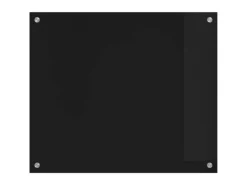 vidaXL Küchenrückwand Schwarz 70 x 60 cm Gehärtetes Glas 42018034