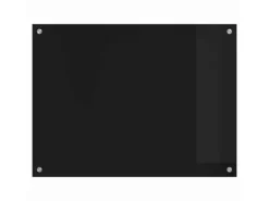 vidaXL Küchenrückwand Schwarz 80 x 60 cm Gehärtetes Glas 42018037