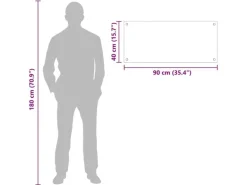 vidaXL Küchenrückwand Schwarz 90 x 40 cm Gehärtetes Glas 42018038