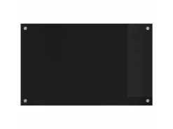 vidaXL Küchenrückwand Schwarz 80 x 50 cm Gehärtetes Glas 42018036