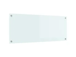 vidaXL Küchenrückwand Weiß 100 x 40 cm Gehärtetes Glas 42018017