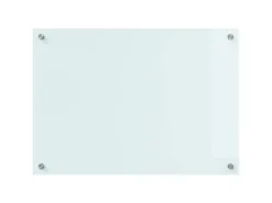vidaXL Küchenrückwand Weiß 70 x 50 cm Gehärtetes Glas 42018009