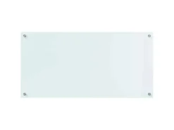 vidaXL Küchenrückwand Weiß 100 x 50 cm Gehärtetes Glas 42018018