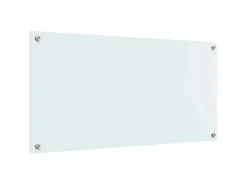 vidaXL Küchenrückwand Weiß 100 x 50 cm Gehärtetes Glas 42018018