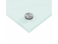 vidaXL Küchenrückwand Weiß 100 x 50 cm Gehärtetes Glas 42018018