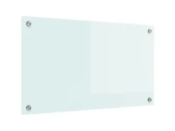 vidaXL Küchenrückwand Weiß 70 x 40 cm Gehärtetes Glas 42018008