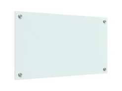 vidaXL Küchenrückwand Weiß 70 x 40 cm Gehärtetes Glas 42018008