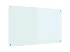 vidaXL Küchenrückwand Weiß 100 x 60 cm Gehärtetes Glas 42018019