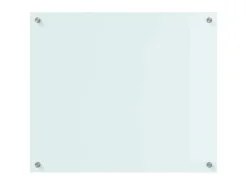 vidaXL Küchenrückwand Weiß 70 x 60 cm Gehärtetes Glas 42018010