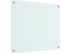 vidaXL Küchenrückwand Weiß 70 x 60 cm Gehärtetes Glas 42018010