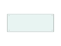 vidaXL Küchenrückwand Weiß 100x40 cm Hartglas 249460