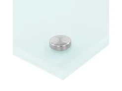 vidaXL Küchenrückwand Weiß 100x40 cm Hartglas 249460