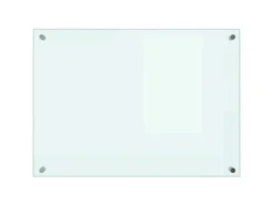 vidaXL Küchenrückwand Weiß 70x50 cm Hartglas 249452