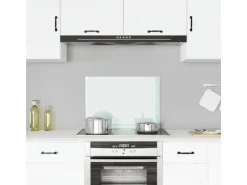 vidaXL Küchenrückwand Weiß 70x50 cm Hartglas 249452